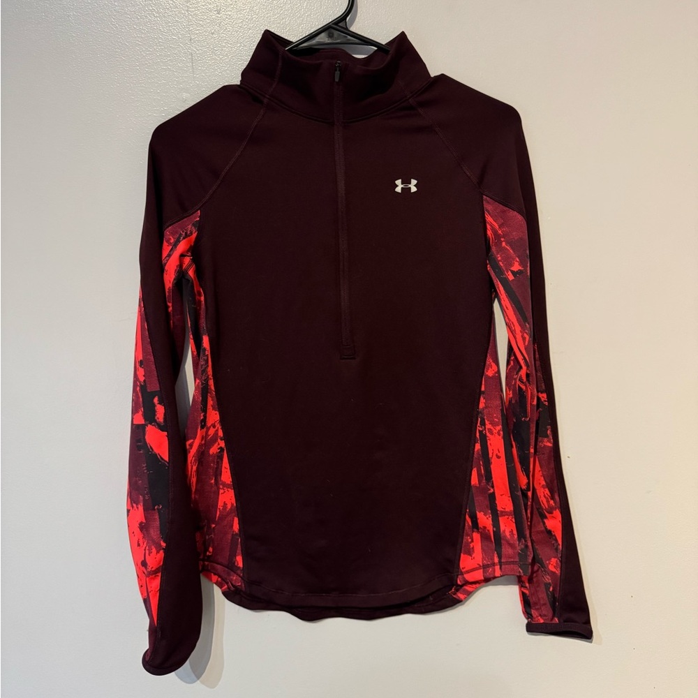 Under Armour Burgundy Long Sleeve Shirt